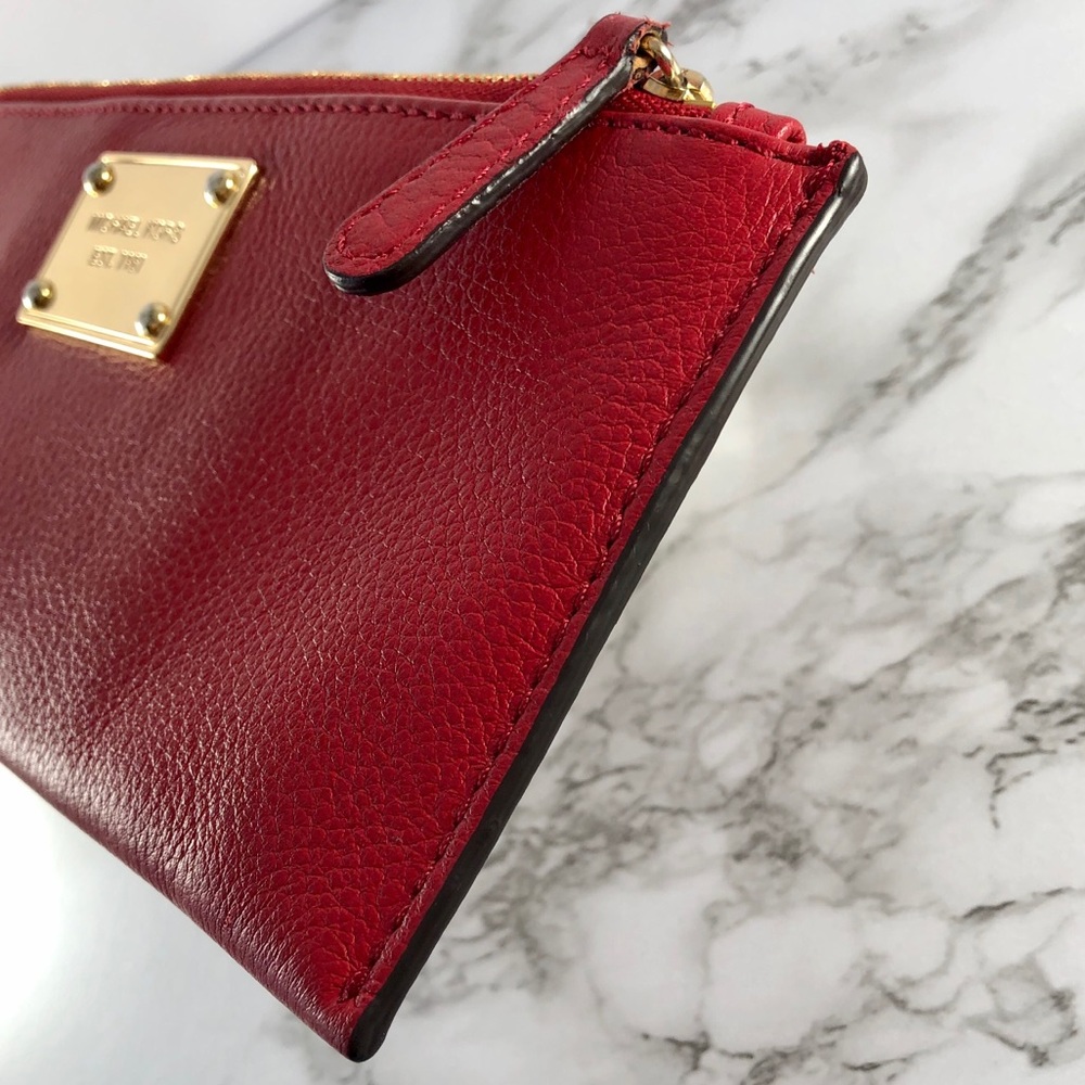 Authentic Michael Kors Red Wristlet - Picture 3 of 6